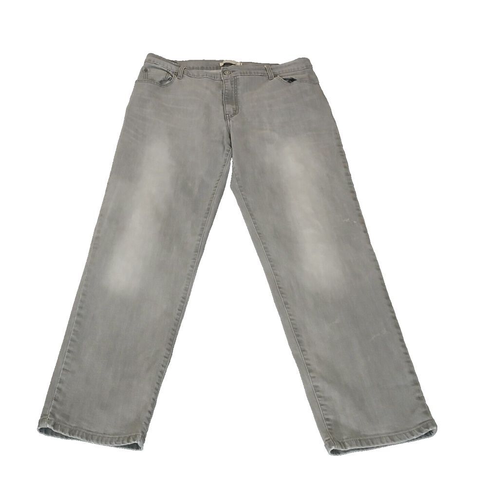 Levi's 550 Jeans Women 18 M Classic Relaxed Tapered High Rise Mom Gray VTG